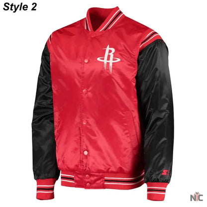 75th Anniversary Houston Rockets Leader Satin Jacket.