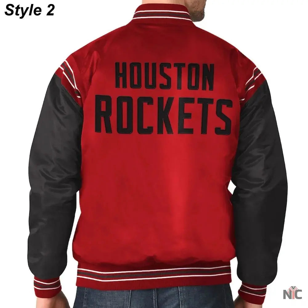 75th Anniversary Houston Rockets Leader Satin Jacket.