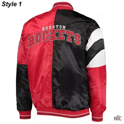 75th Anniversary Houston Rockets Leader Satin Jacket.