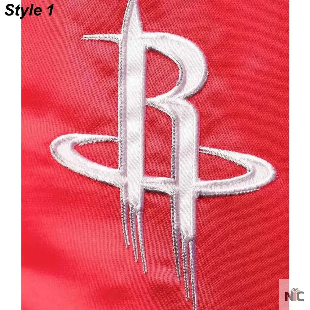 75th Anniversary Houston Rockets Leader Satin Jacket.