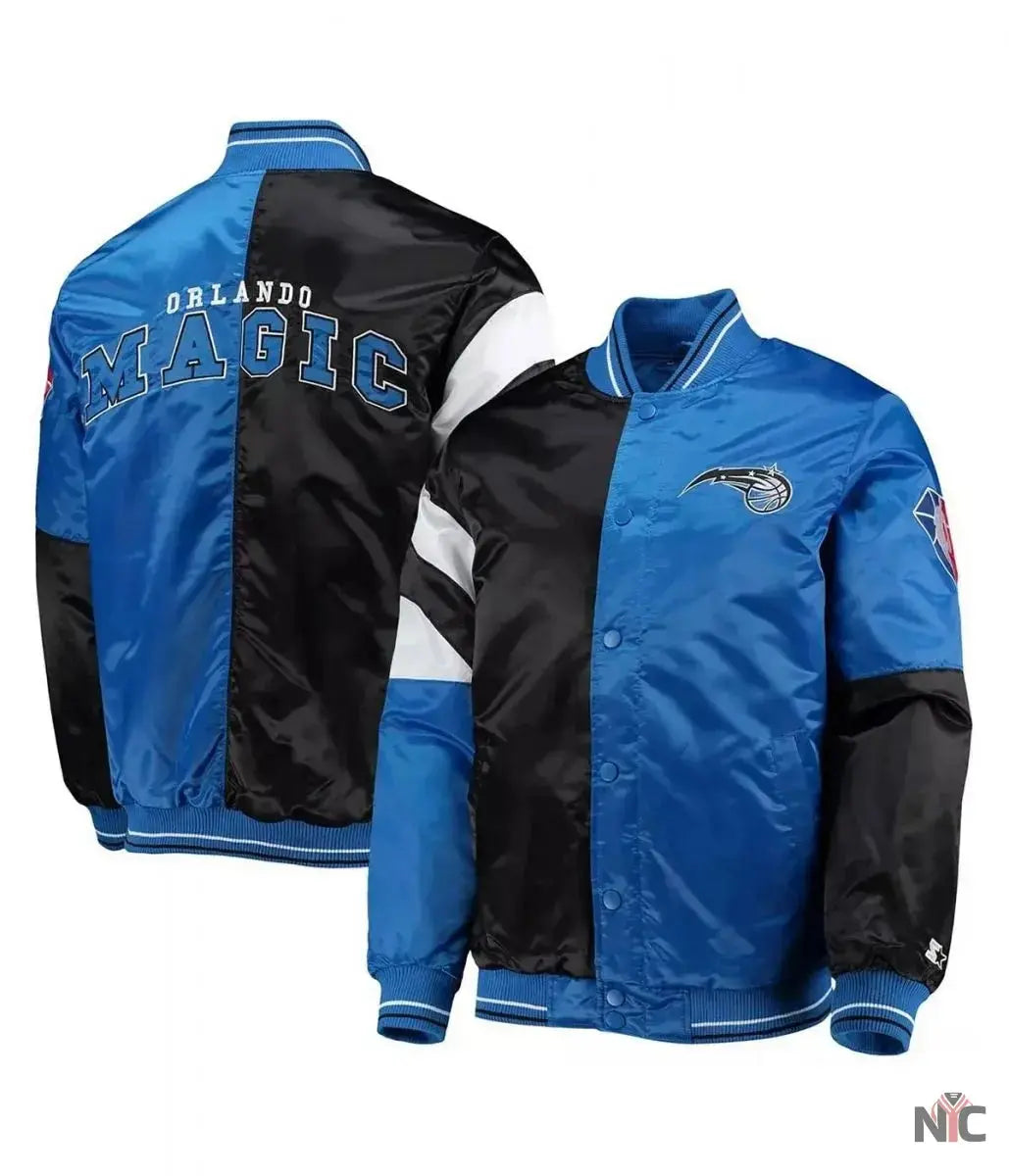 75th Anniversary Orlando Magic Leader Color Block Satin Jacket