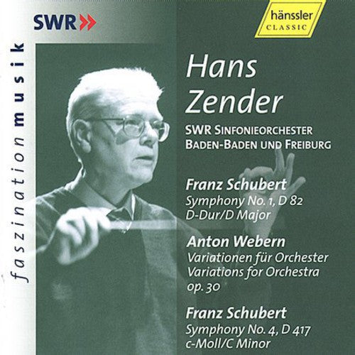F. SCHUBERT - Symphony 1 D Major / Variations for Orchestra Op30 Music CD