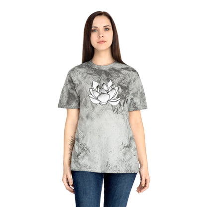Lotus Flower Sketch Industrial Dye Premium T-Shirt