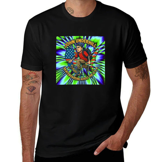 Skateboarding Across America  Tagless Design T-Shirt