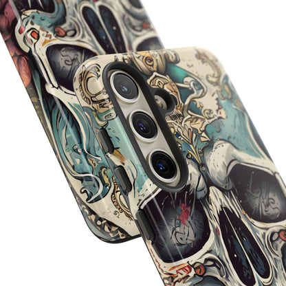 Abstract Skull Tough Phone Case
