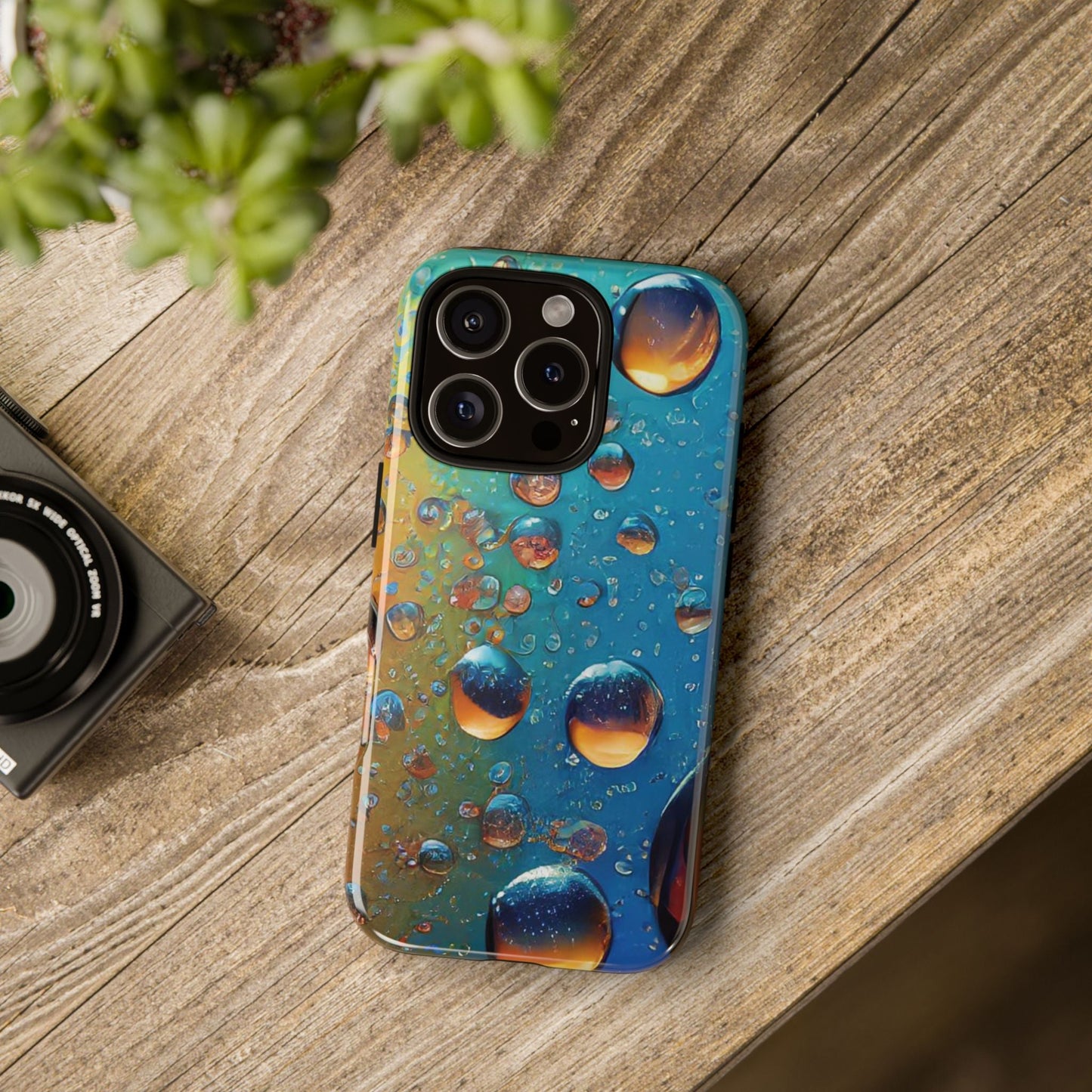 Colorful Water Droplets Tough Phone Case