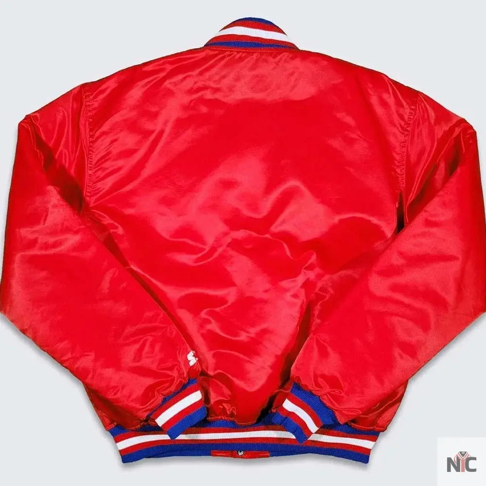 76ers Philadelphia Sixers Vintage Red Jacket