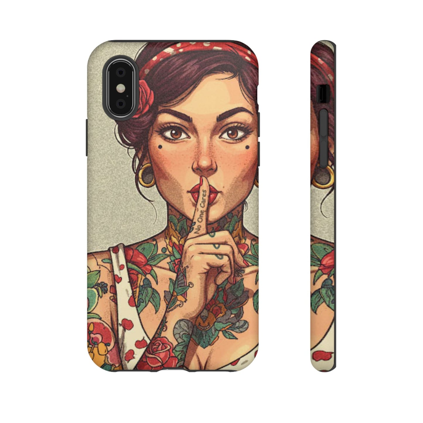 Shh No One Cares Tough Phone Case