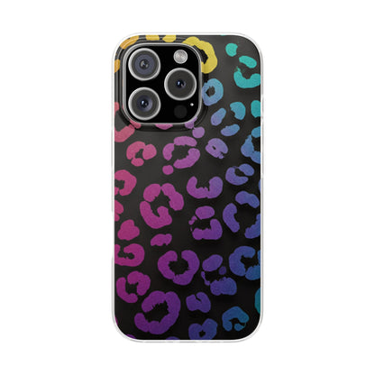 Vibrant Leopard Print Flexi Phone Case