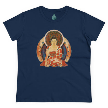 Buddha Gouache Print Women's Cotton Tee
