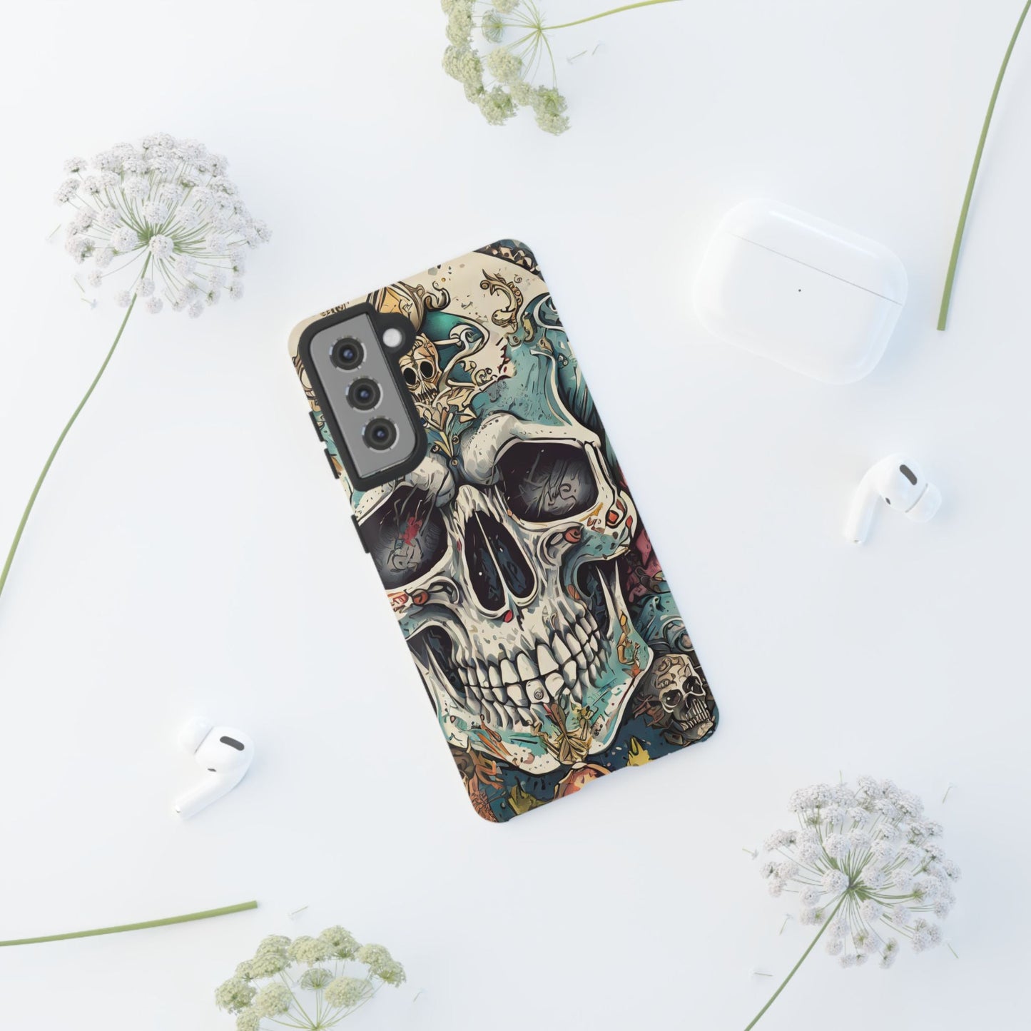 Abstract Skull Tough Phone Case