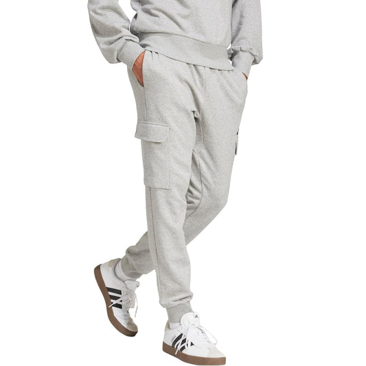 adidas Men's Essentials Feel Cozy Fleece Cargo Pants - Grey