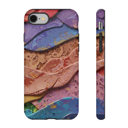 Abstract Painted Lace Tough Phone Case