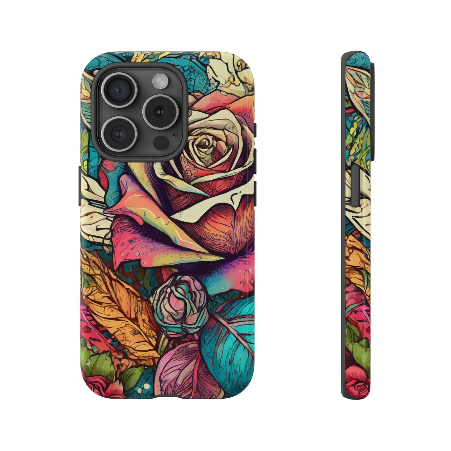 Colorful Roses Tough Phone Case