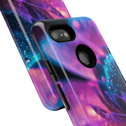 Vibrant Blue And Purple Flower Tough Phone Case