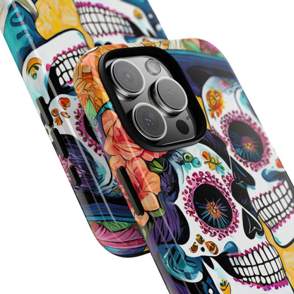 Loving Sugar Skull Couple Tough Phone Case