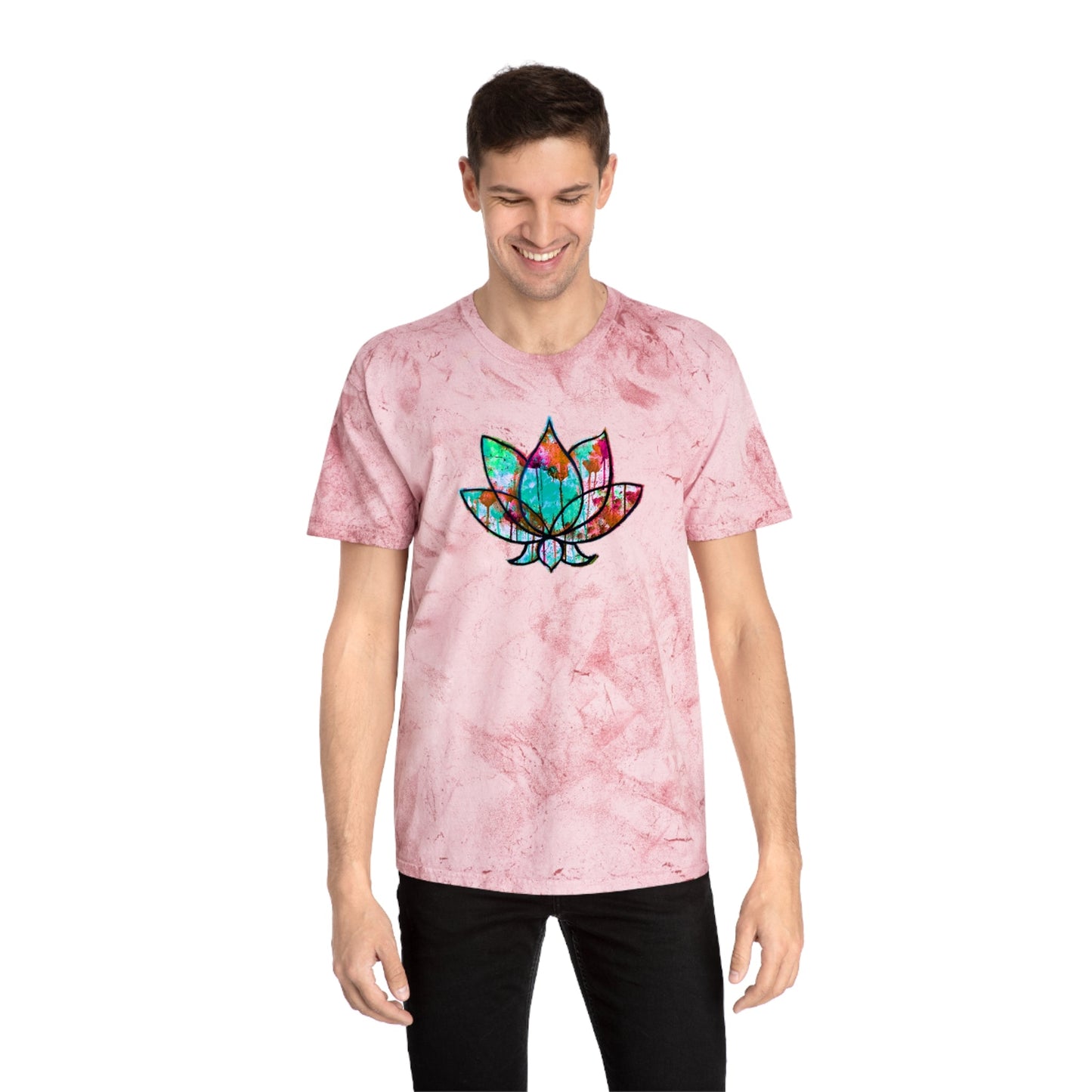 Unisex Lotus Bloom Industrial Dye Premium T-Shirt
