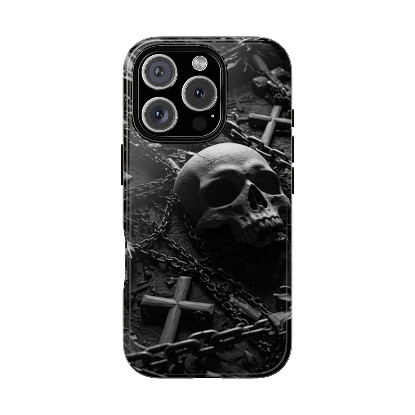 Gothic Skull Tough Phone Case