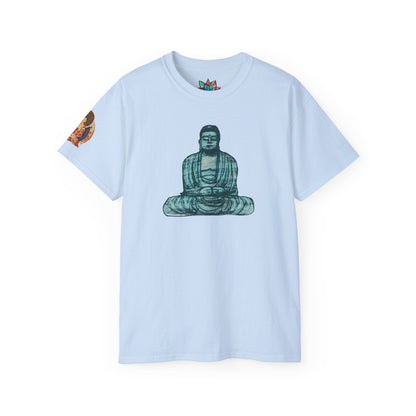 Fine Art Buddha Chalk Drawing Print Unisex Ultra Cotton Tee