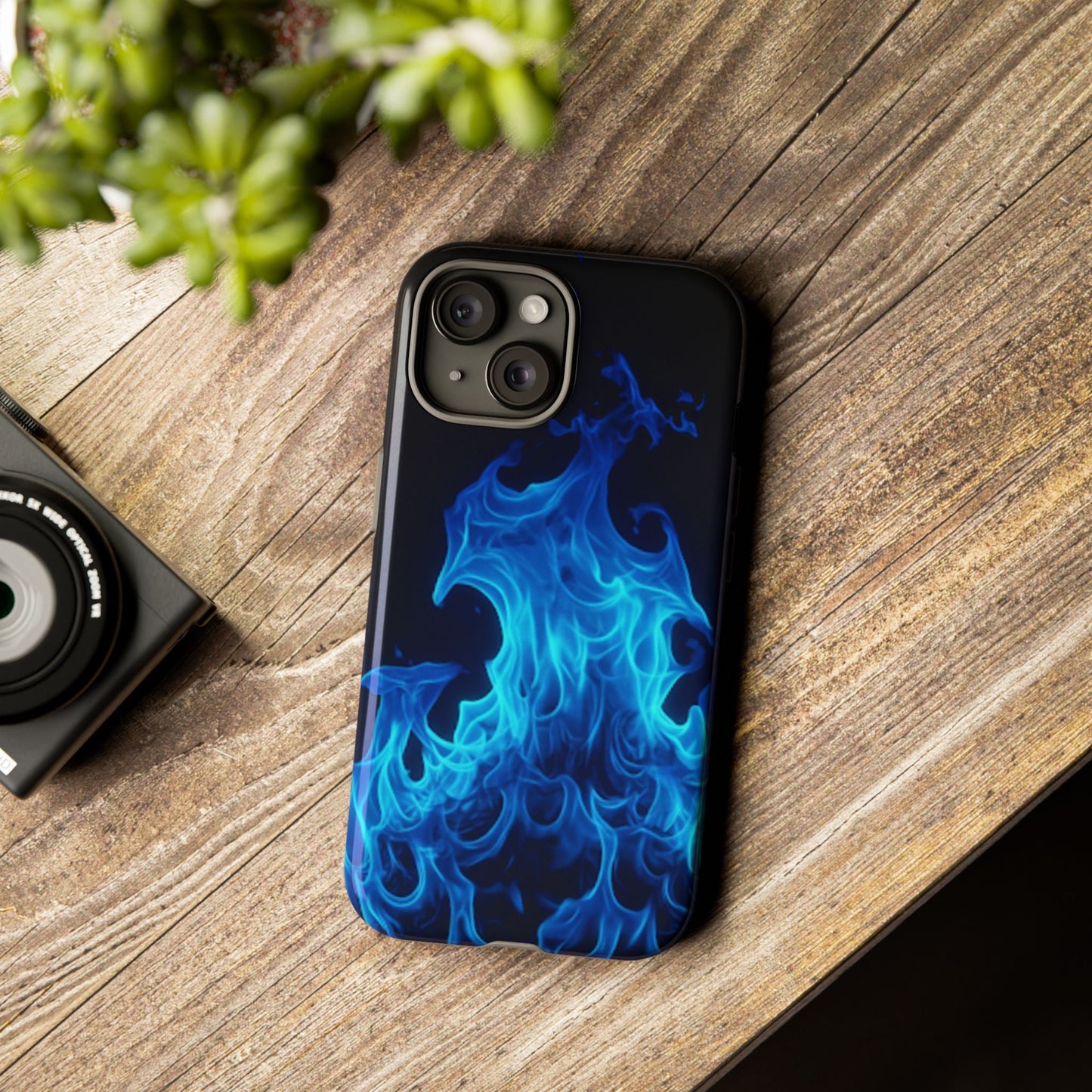 Blue Flames Tough  Phone Case