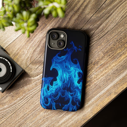 Blue Flames Tough  Phone Case
