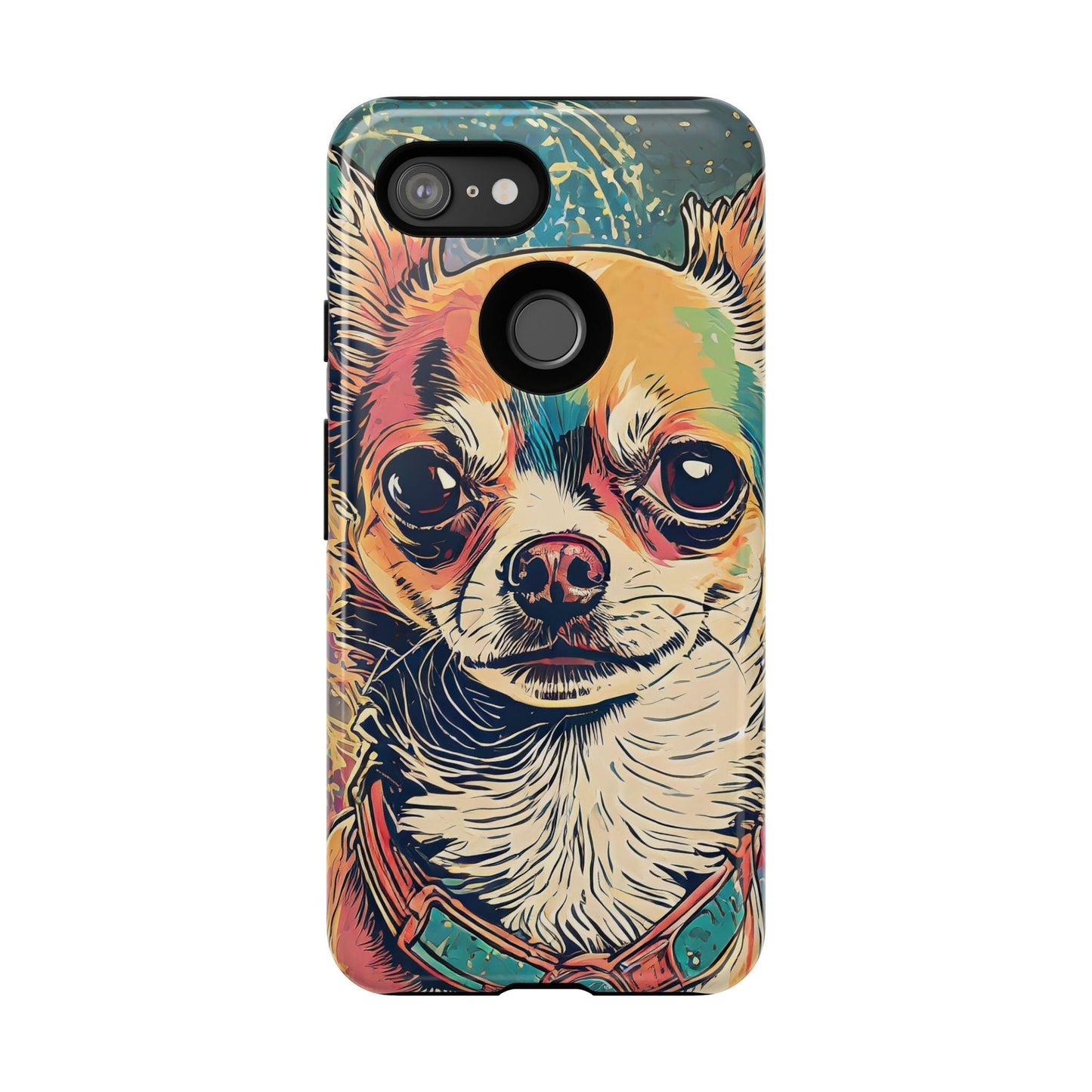 Abstract Chihuahua Tough Phone Cases