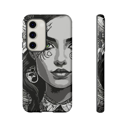 Green Eyed Devilish Beauty Tough Phone Case