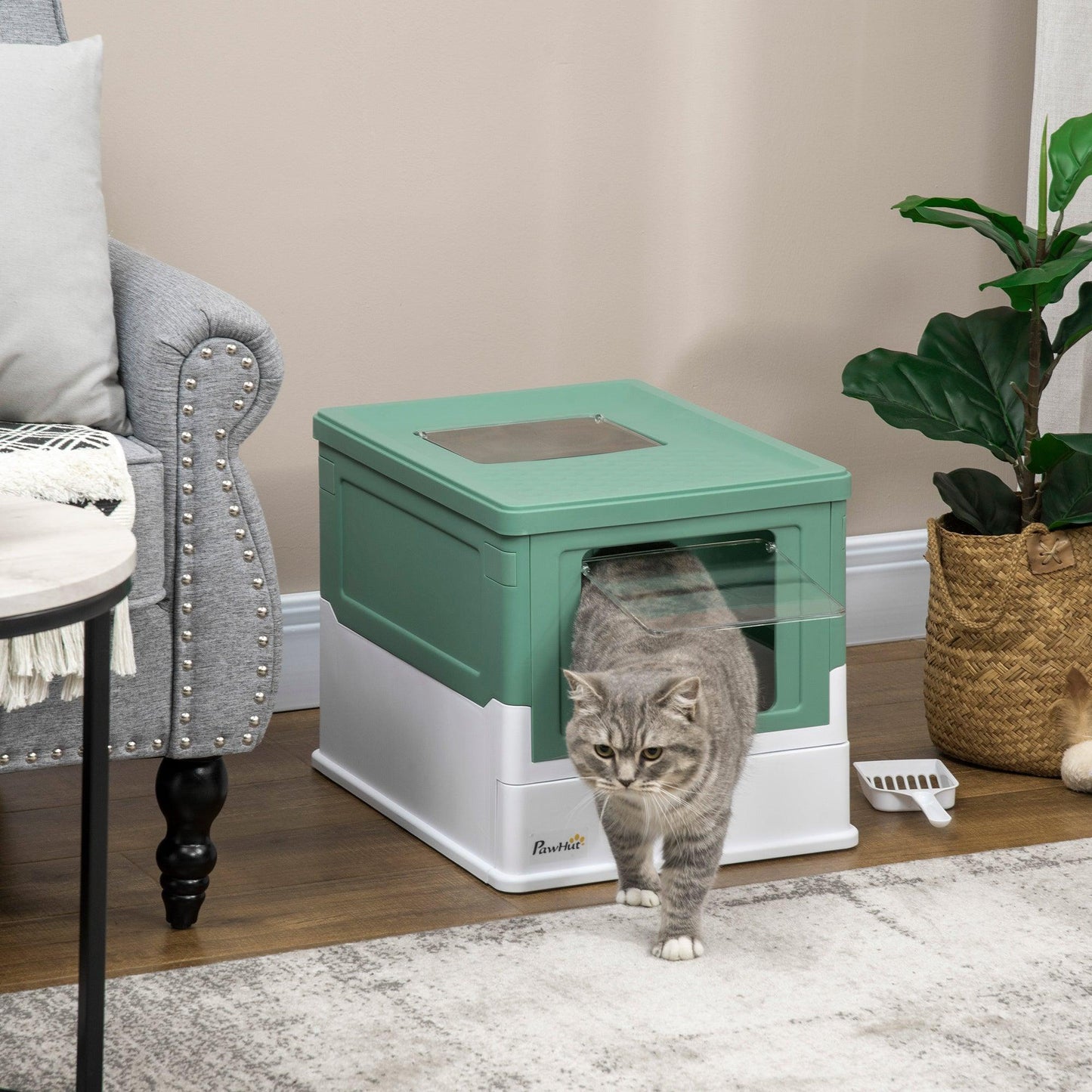 Fully Enclosed Cat Litter Box