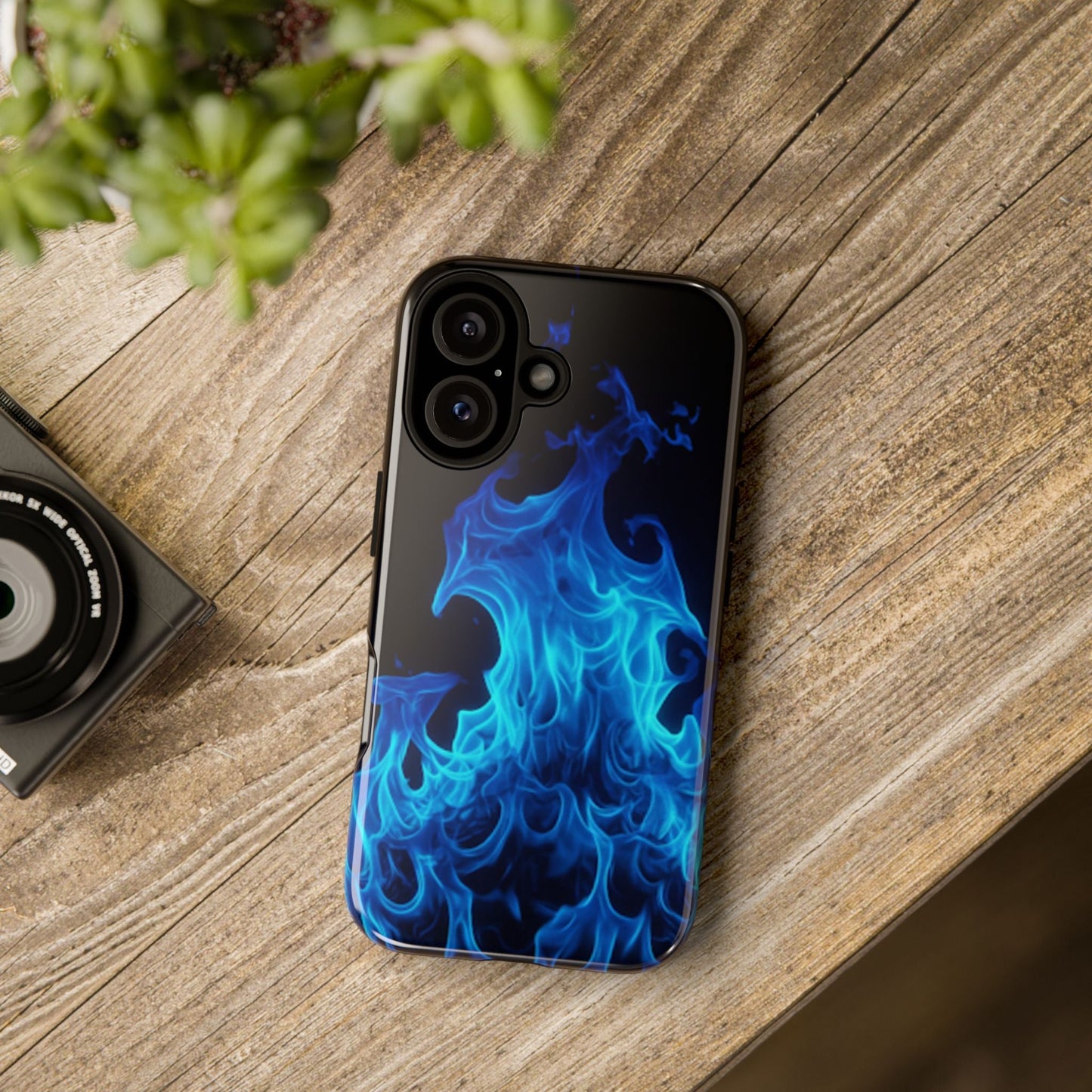 Blue Flames Tough  Phone Case