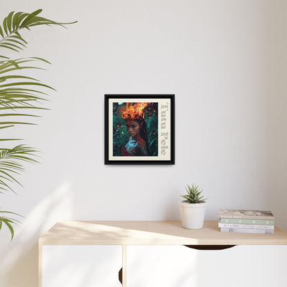 Tūtū Pele Aziza & Fae Matte Canvas Framed