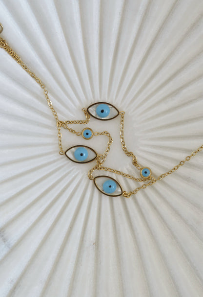 Mika Evil Eye Necklace - Protection & Luck