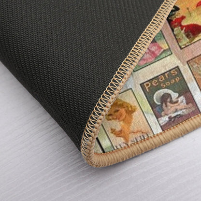 Vintage Soap Ads Bath Mat