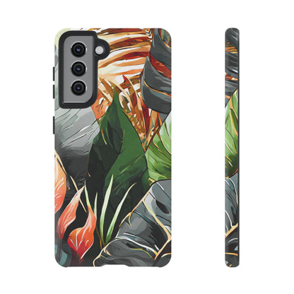 Tropical Leaf Tough Phone Case