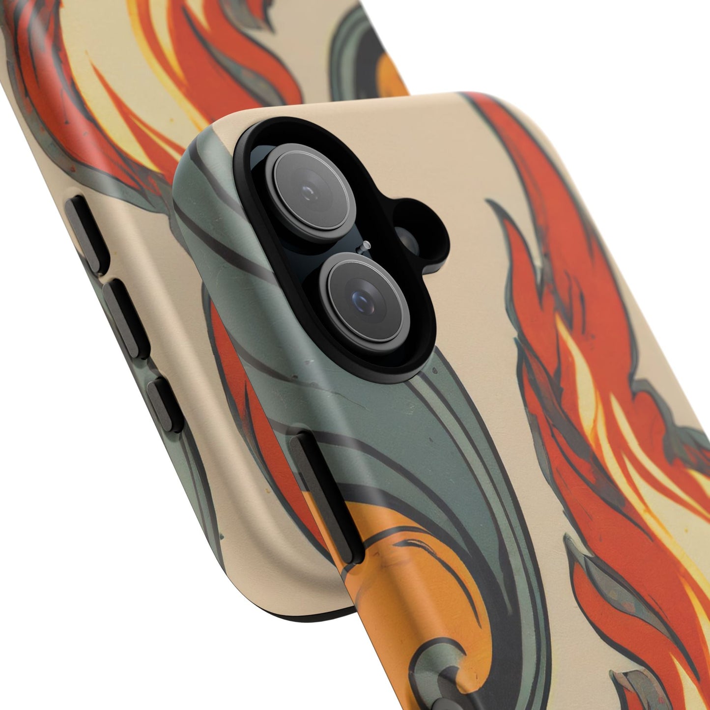 Artistic Flames Abstract Tough Phone Case
