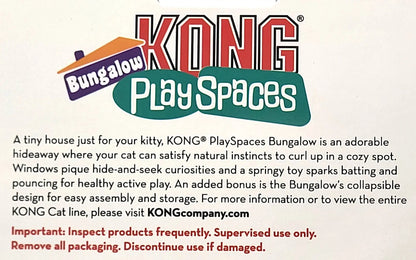 Kong Play Spaces Bungalow with Catnip Cat Kitten Toy