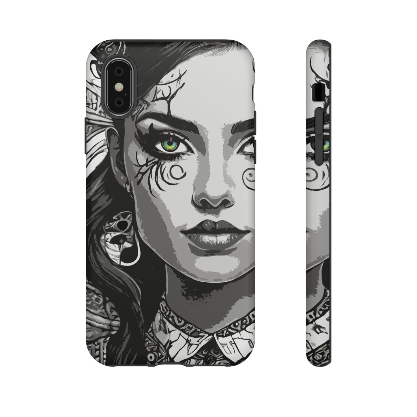 Green Eyed Devilish Beauty Tough Phone Case