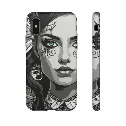 Green Eyed Devilish Beauty Tough Phone Case