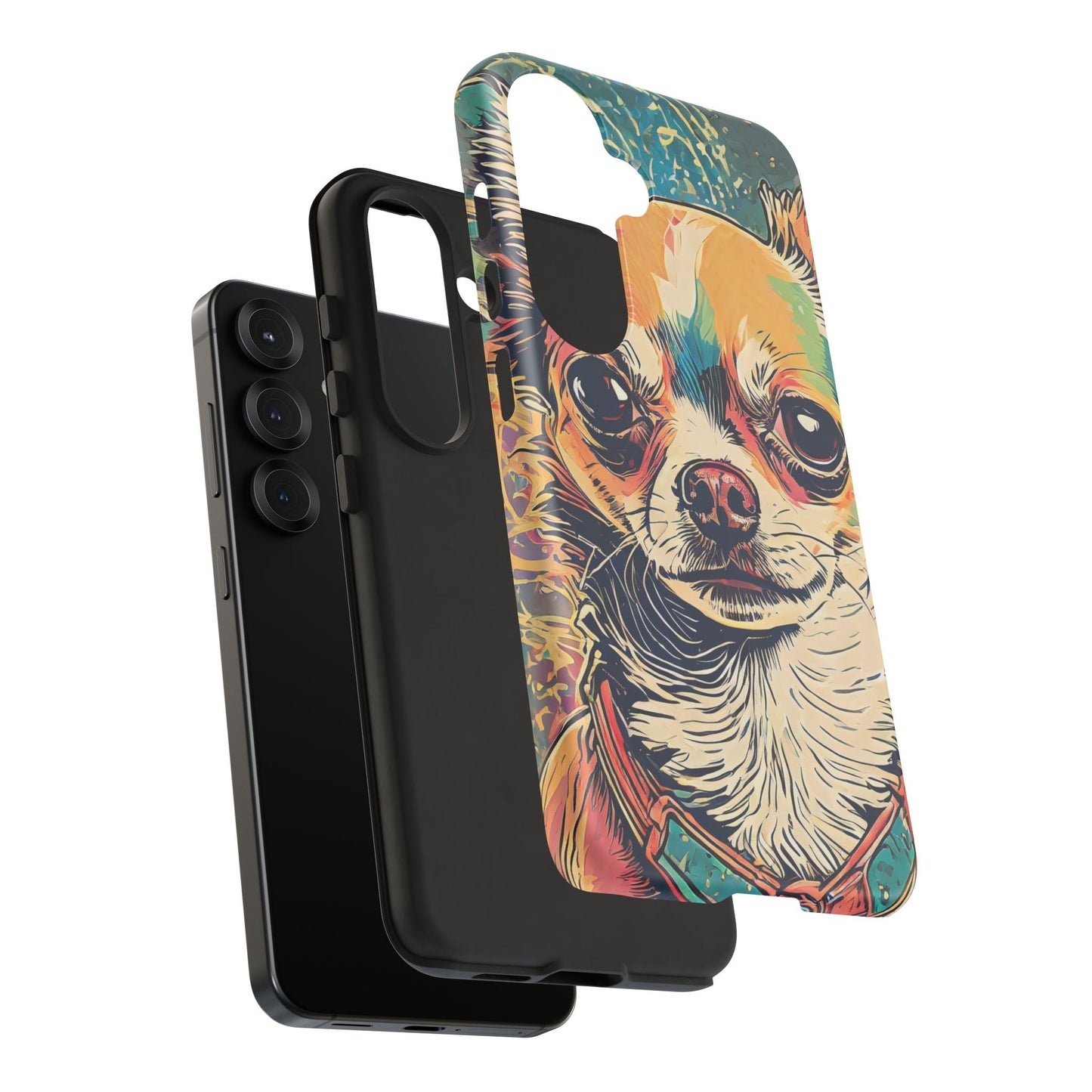 Abstract Chihuahua Tough Phone Cases