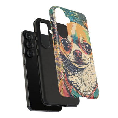 Abstract Chihuahua Tough Phone Cases