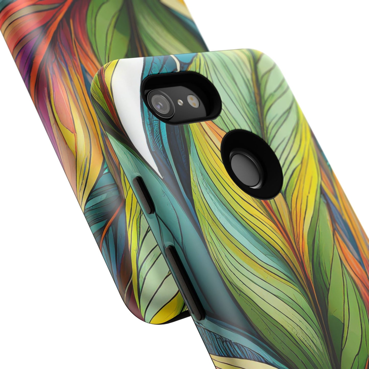 Vibrant Tropical Leaf Tough Phone Case