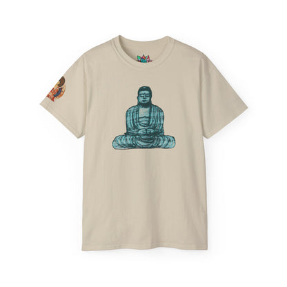 Fine Art Buddha Chalk Drawing Print Unisex Ultra Cotton Tee