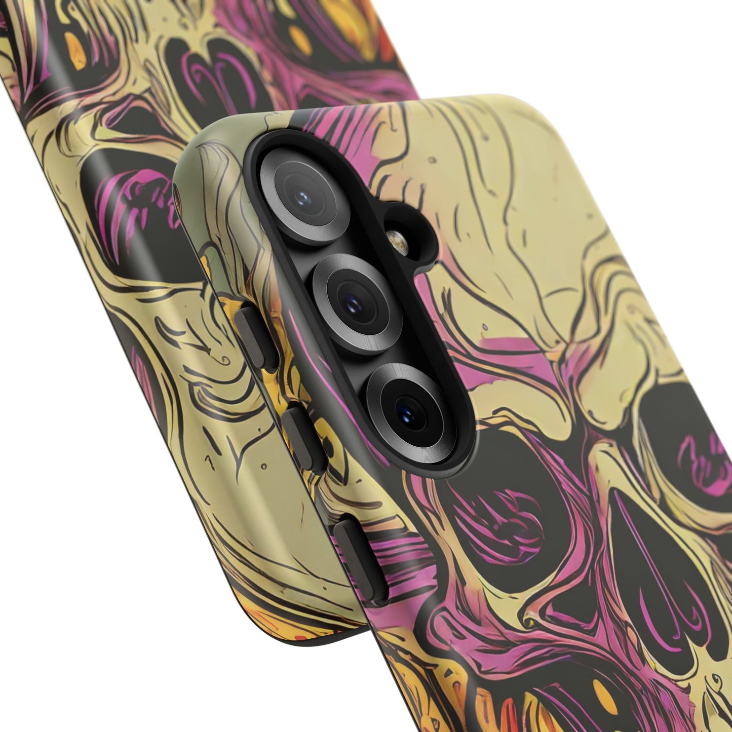 Abstract Purple Skull Tough Phone Case