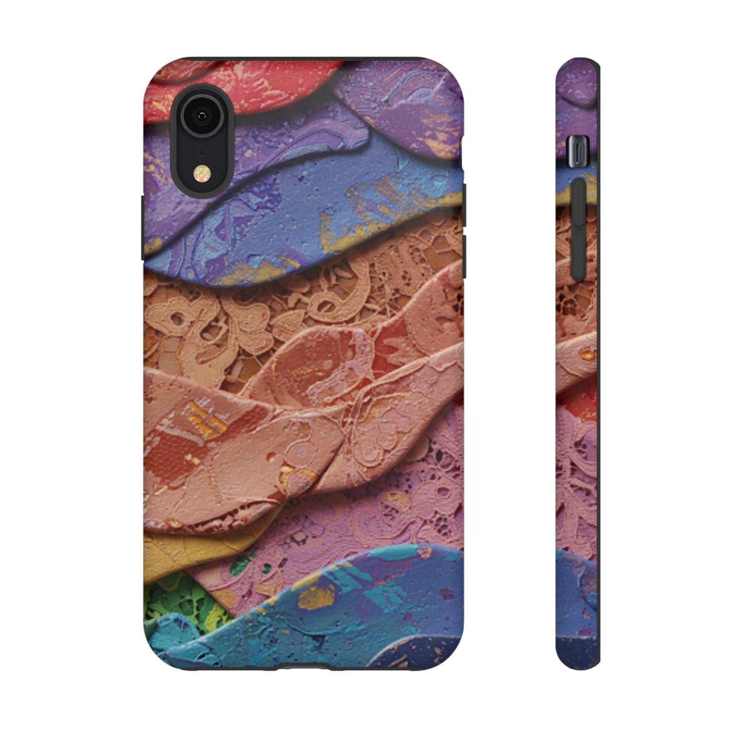 Abstract Painted Lace Tough Phone Case