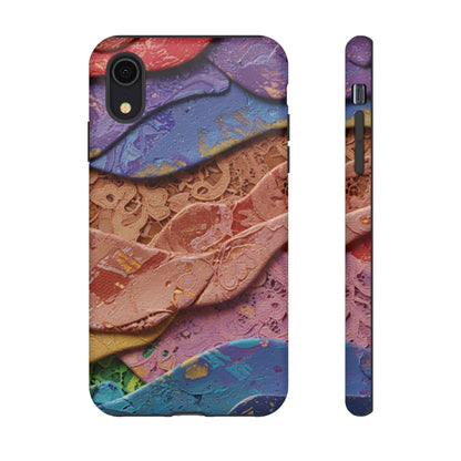 Abstract Painted Lace Tough Phone Case