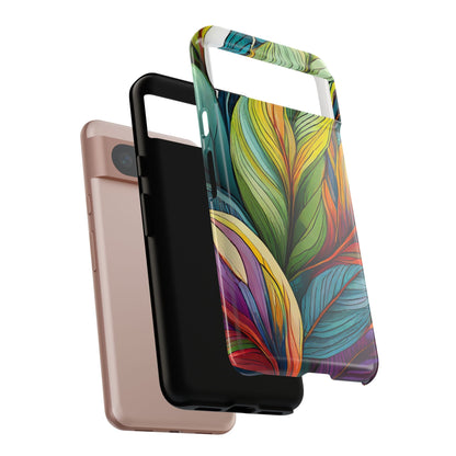 Vibrant Tropical Leaf Tough Phone Case