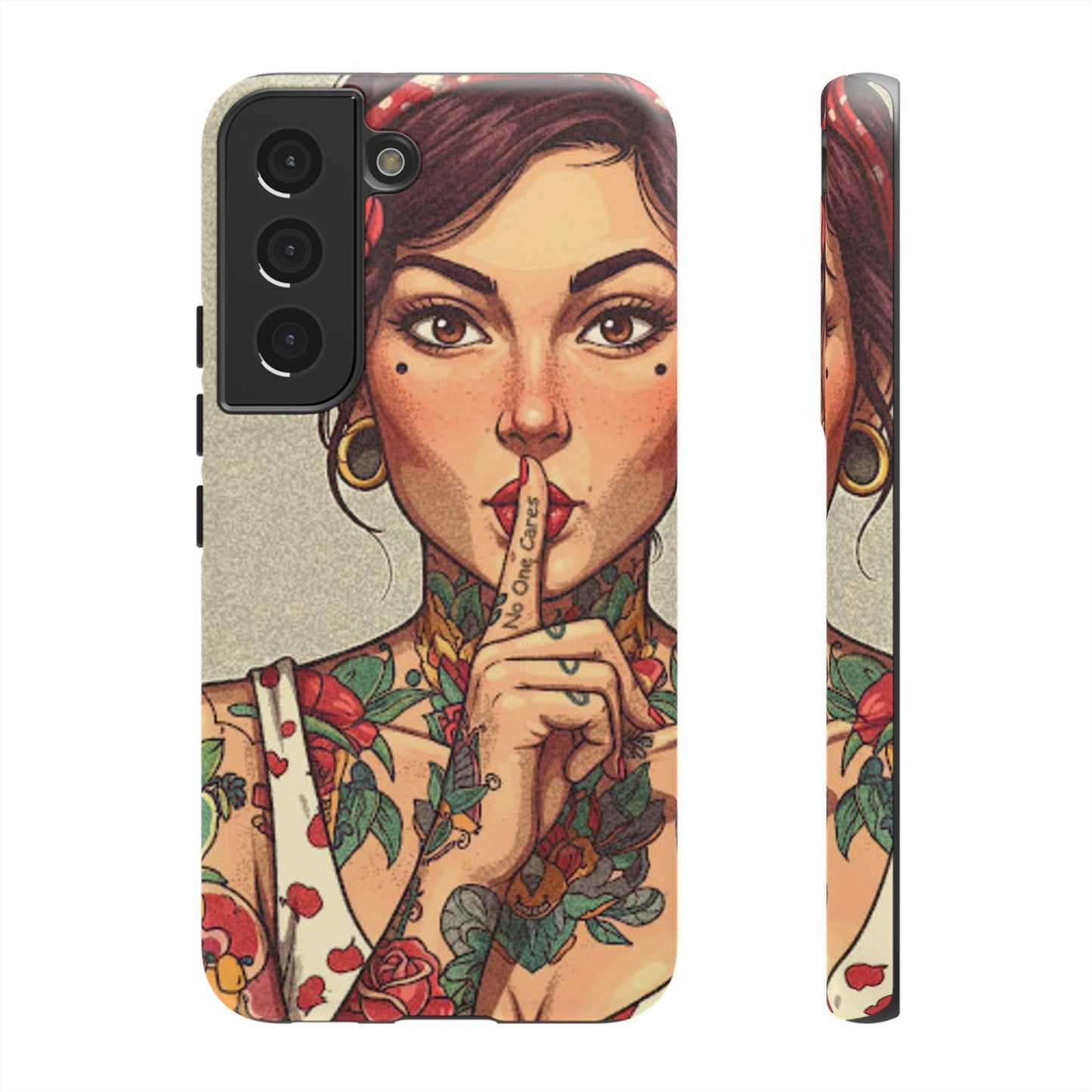 Shh No One Cares Tough Phone Case