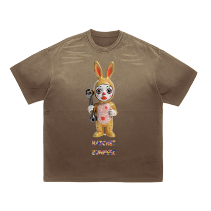 Ratchet Bunneez Deux Vintage Washed Tiger Stripes Dyed Gradient T-Shirt