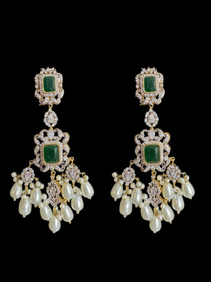 BR472 Farhat bridal set in green ( READY TO SHIP)