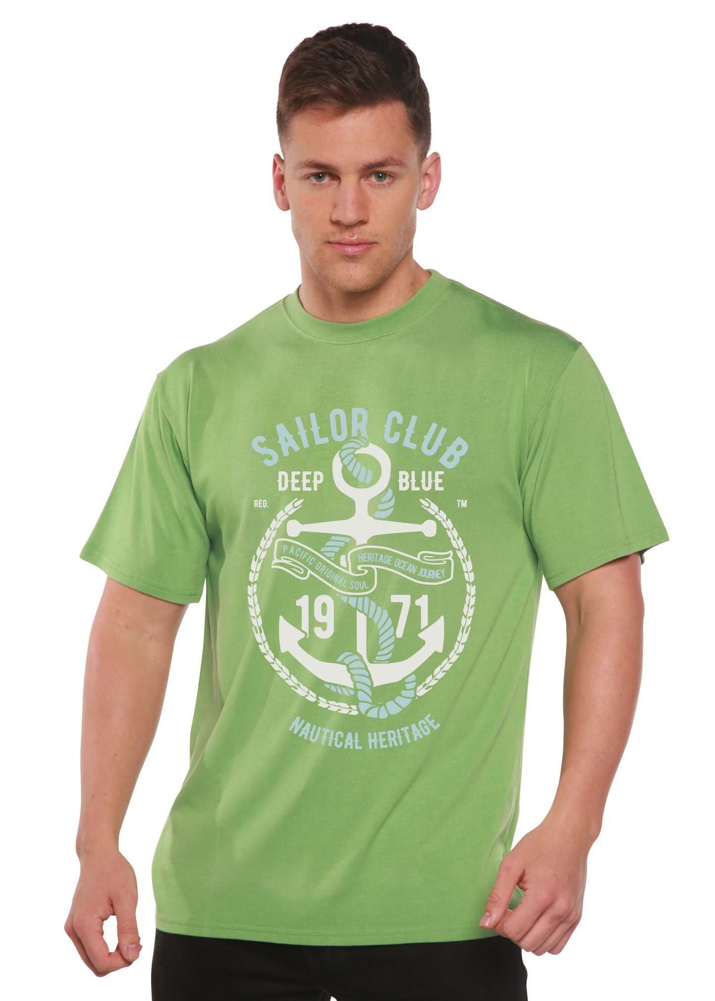 Sailor Club Spun Bamboo® Men's Bamboo Viscose/Organic Cotton Short Sleeve Graphic T-Shirt