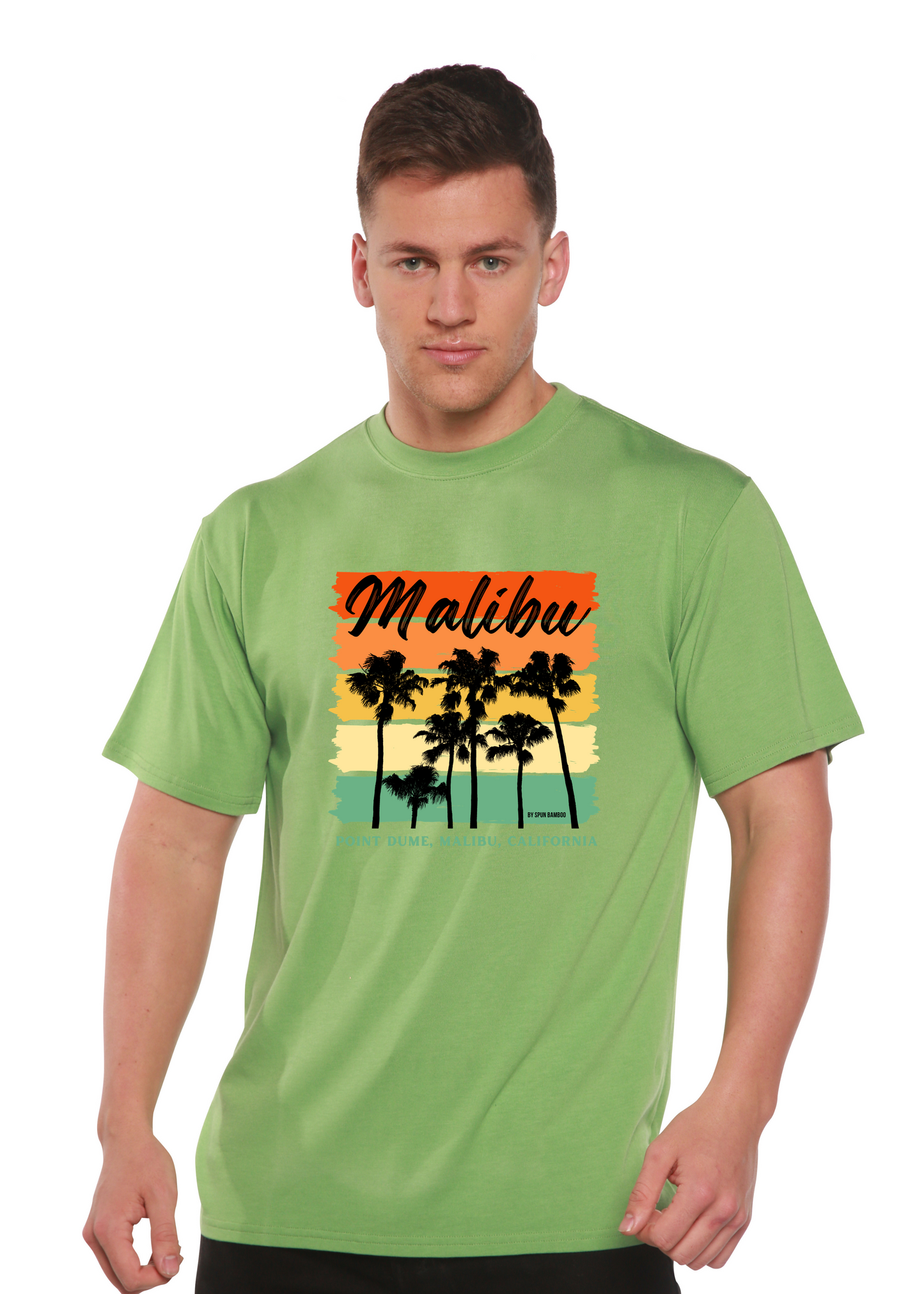 Malibu Unisex Bamboo Viscose/Organic Cotton Short Sleeve Graphic T-Shirt